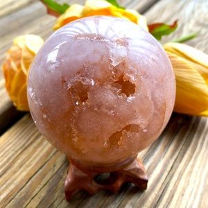 Druzy Pink Amethyst Sphere
